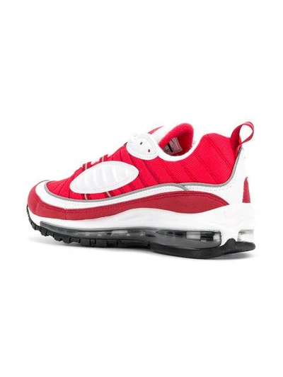 Shop Nike Air Max 98 Sneakers In Red ,multicolour