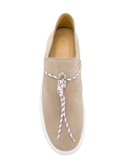 Shop Buscemi Sabot Campo Sneakers In Neutrals