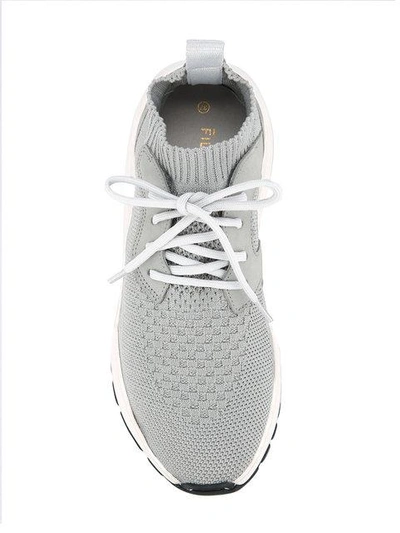 Shop Filling Pieces Runner Sneakers In Grey
