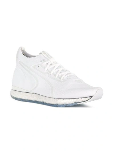 Shop Puma Lace-up Mid Sneakers In White