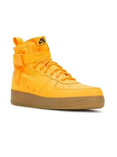 Shop Nike Sf Air Force 1 Mid Obj Sneakers In Yellow
