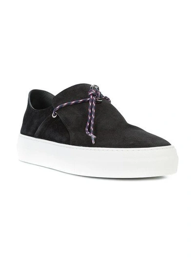 Shop Buscemi Sabot Campo Sneakers In Black