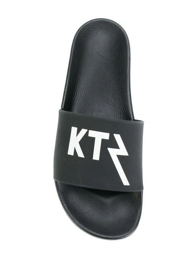 Shop Ktz Logo Slides In Black