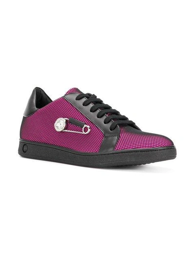 Shop Versus Safety Pin Sneakers - Pink In Pink & Purple