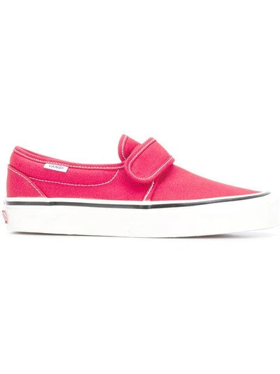 Shop Vans Anaheim Factory Slip In Red