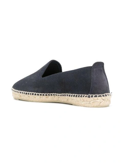 Manebi Flat Sole Espadrilles In Blue