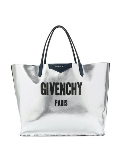 Shop Givenchy Reversible Shopper Tote In Metallic