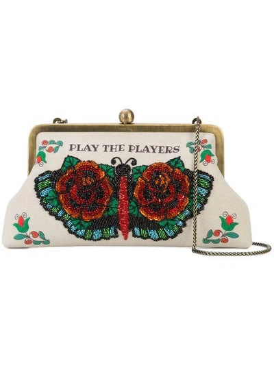 Shop Sarah's Bag Floral Embroidered Clutch