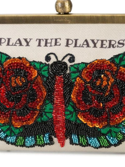 Shop Sarah's Bag Floral Embroidered Clutch