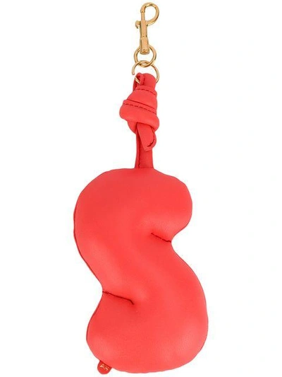 Shop Anya Hindmarch Chubby S Charm In Red