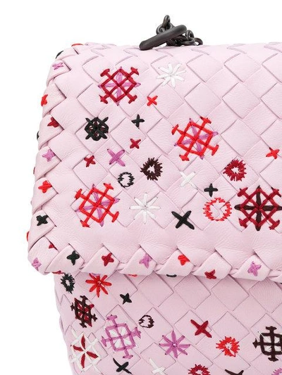 BOTTEGA VENETA dagree Intrecciato meadow flower baby Olimpia bag 498956VBIN112612182