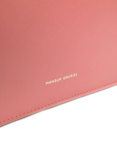 Shop Mansur Gavriel Top Handle Rounded Bag In Pink