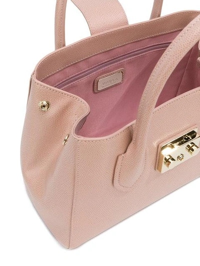 Shop Furla Metropolis Tote In Pink