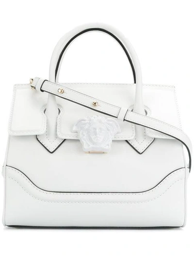 Shop Versace Palazzo Empire Tote Bag - White