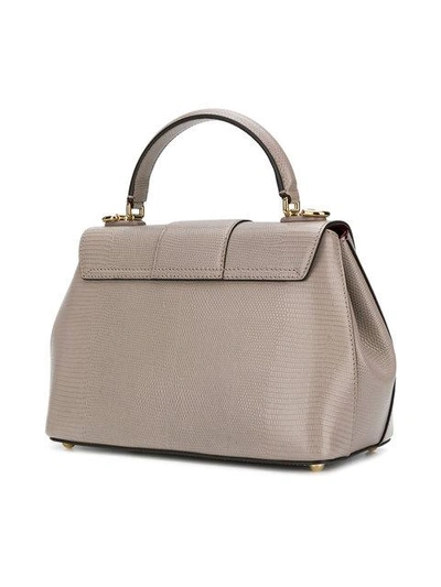 Shop Dolce & Gabbana Small Lucia Bag In Grey