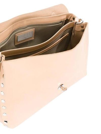 Shop Zanellato Medium Foldover Clasp Tote Bag In Pink