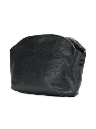 Shop Marsèll Inverted Front Pleat Shoulder Bag - Black