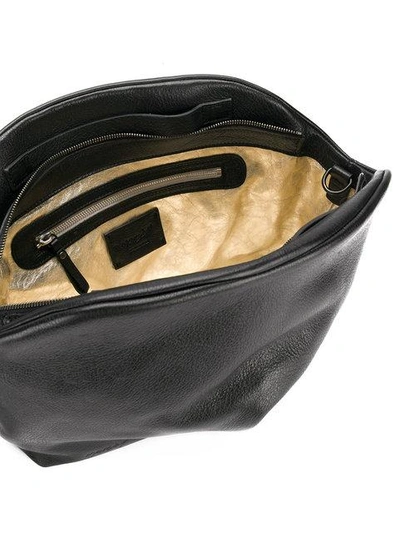 Shop Marsèll Inverted Front Pleat Shoulder Bag - Black
