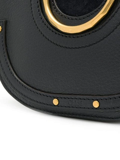 Shop Chloé Nile Small Bracelet Bag In Black