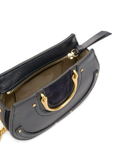 Shop Chloé Nile Small Bracelet Bag In Black