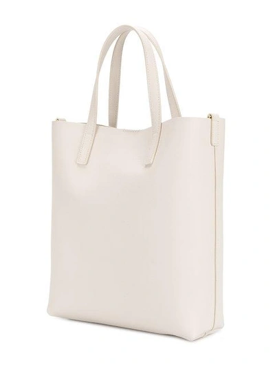 Shop Saint Laurent Large Tote Bag - White