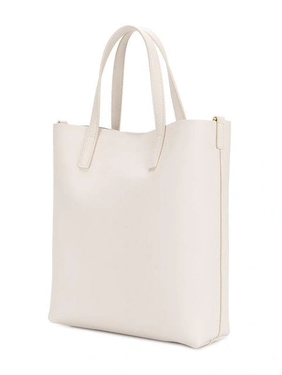 Saint Laurent Large Tote Bag - White In White