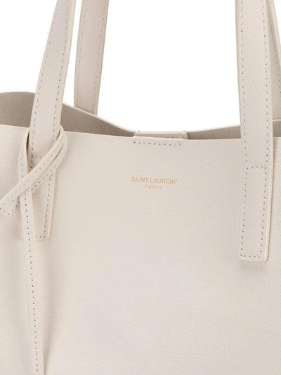 Shop Saint Laurent Large Tote Bag - White