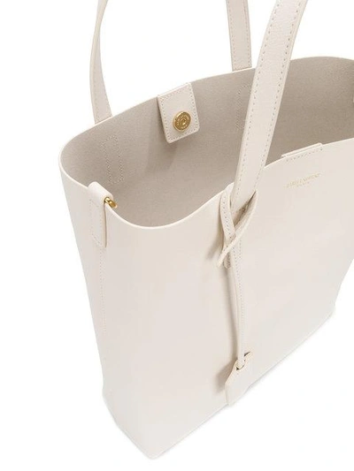 Shop Saint Laurent Large Tote Bag - White