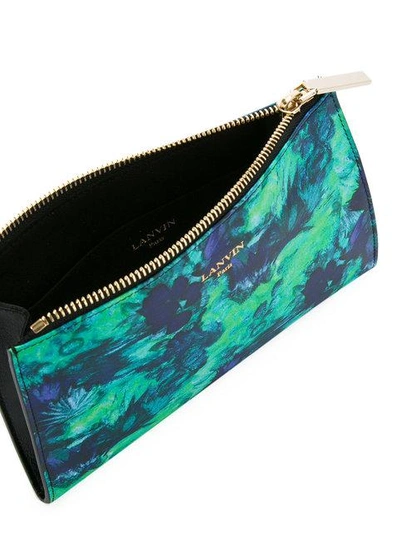 Shop Lanvin Printed Trapeze Clutch