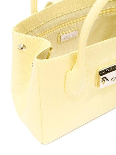 Shop Furla Metropolis Tote  In Yellow & Orange