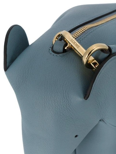 Shop Loewe Blue Elephant Mini Leather Bag
