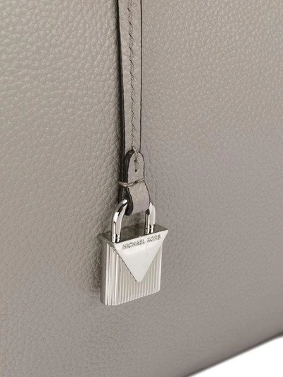 Shop Michael Kors Top Handles Tote Bag In Grey