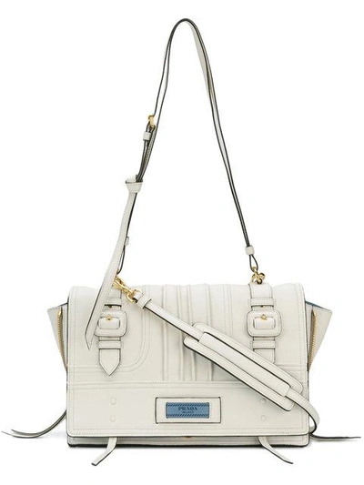 Shop Prada Etiquette Shoulder Bag - White
