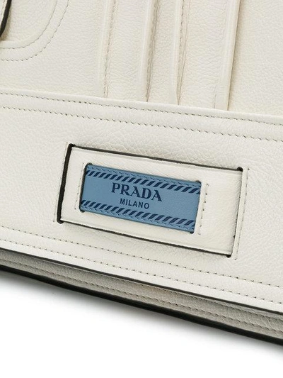 Shop Prada Etiquette Shoulder Bag - White