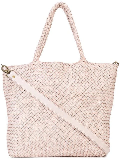 Shop Officine Creative Woven Shopper Tote In Pink