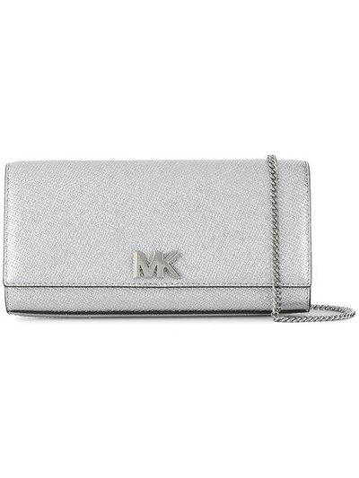 Shop Michael Michael Kors Mott Metallic Leather Chain Wallet