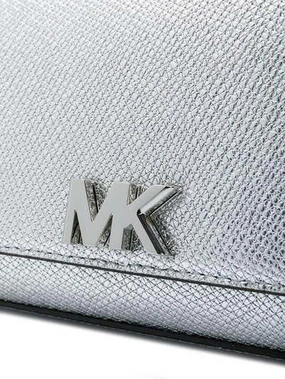 Shop Michael Michael Kors Mott Metallic Leather Chain Wallet