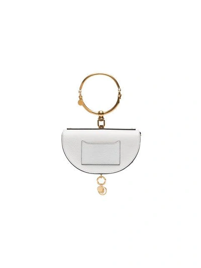 Shop Chloé Nile Minaudière Bracelet Bag - Grey