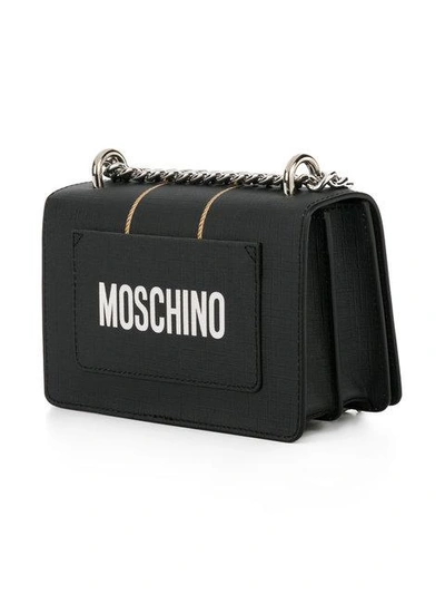Shop Moschino Botanical Teddy Shoulder Bag - Black