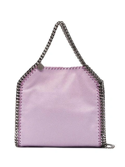 Shop Stella Mccartney Falabella Mini Shoulder Bag In Purple