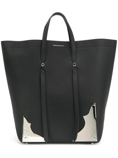 Shop Calvin Klein 205w39nyc Western Tote Bag In Black