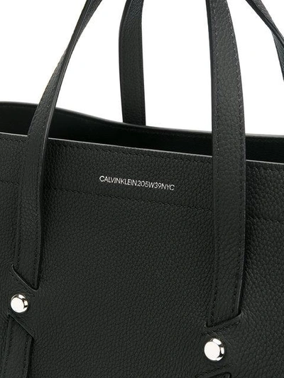 Shop Calvin Klein 205w39nyc Western Tote Bag In Black
