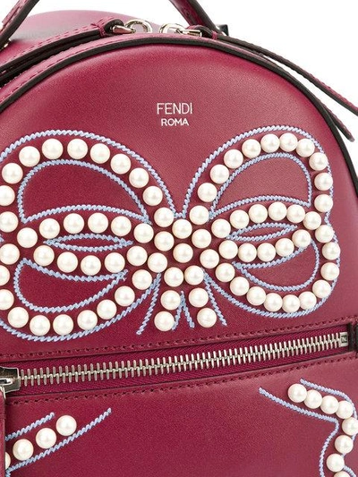 Shop Fendi Embellished Backpack