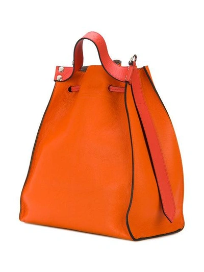 Shop Jw Anderson Drawstring Bag In Orange