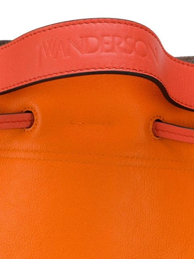 Shop Jw Anderson Drawstring Bag In Orange