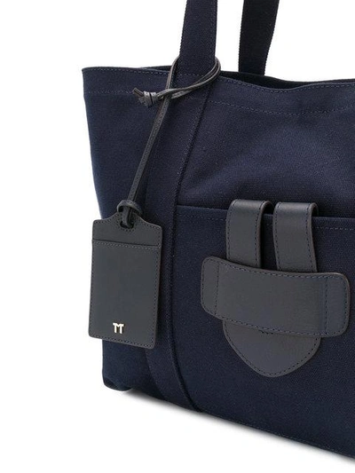 Shop Tila March Simple Large Tote Bag In Blue