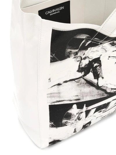 Shop Calvin Klein 205w39nyc X Andy Warhol Printed Tote Bag In White