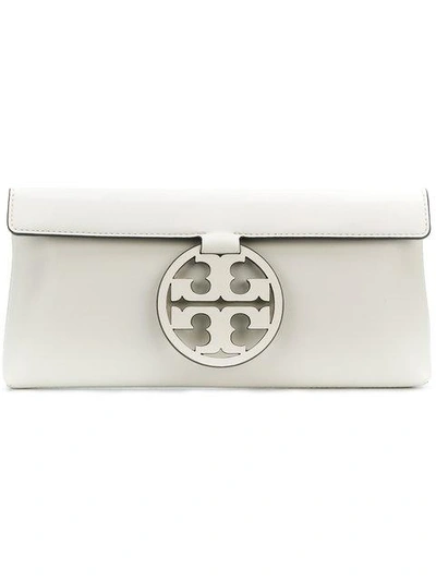 Shop Tory Burch Miller Clutch Bag In White