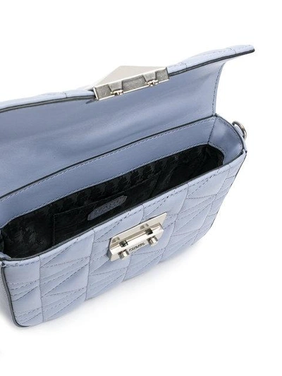 Shop Karl Lagerfeld K/kuilted New Mini Crossbody Bag - Blue