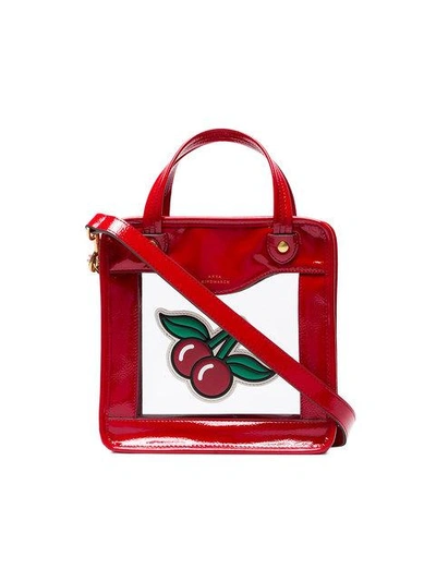 Shop Anya Hindmarch Red Cherries Rainy Day Tote